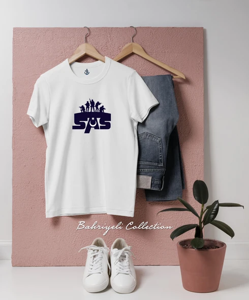 Oversize SAS - Sualtı Savunma Tasarımlı Unisex T-Shirt ürün görseli 1