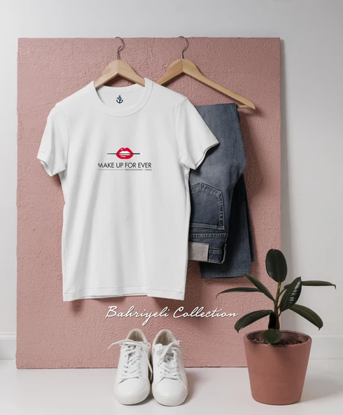 Oversize make up for ever Tasarımlı Unisex T-Shirt ürün görseli 1