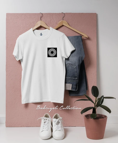 Oversize mantle mnt coin Cep Tasarımlı Unisex T-Shirt ürün görseli 1