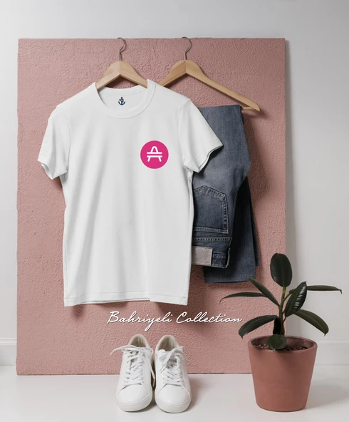 Oversize amp coin kripto Cep Tasarımlı Unisex T-Shirt ürün görseli 1