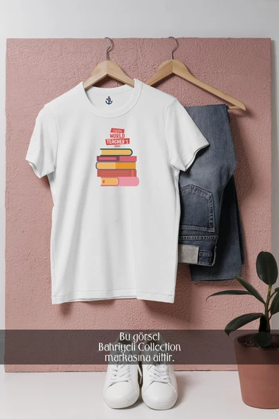 Oversize Dünya Öğretmenler Günü  Tasarımlı Unisex T-Shirt ürün görseli 1