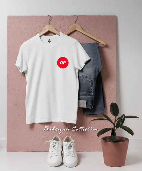 Oversize OP Optimism Coin Cep Tasarımlı Unisex T-Shirt ürün görseli 1