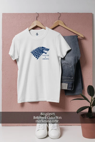 Oversize Game Of Thrones House Of Stark  Tasarımlı Unisex T-Shirt ürün görseli 1
