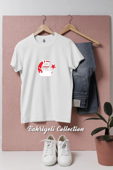 Oversize 15 Temmuz Tank  Tasarımlı Unisex T-Shirt ürün görseli 1