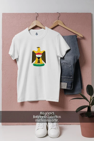 Oversize Iraq War Coat Of Arms Of Iraq  Tasarımlı Unisex T-Shirt ürün görseli 1