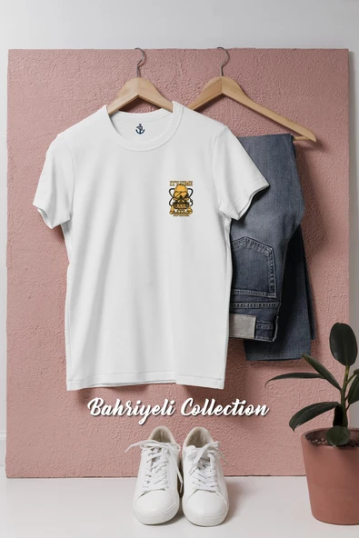 Oversize İts Time To Cook Diver Cep Tasarımlı Unisex T-Shirt ürün görseli 1