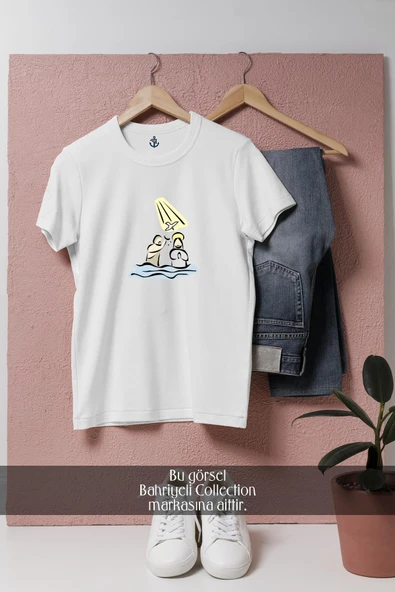 Oversize Jesus _ İsa Baptism Hristiyan  Tasarımlı Unisex T-Shirt ürün görseli 1