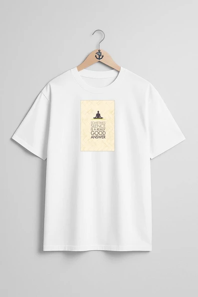 Oversize Yoga & Pilates Mats Poster Göğüs Tasarımlı Unisex T-Shirt ürün görseli 1