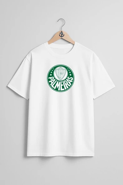 Oversize Sociedade Esportiva Palmeiras Campeonato Göğüs Tasarımlı Unisex T-Shirt ürün görseli 1