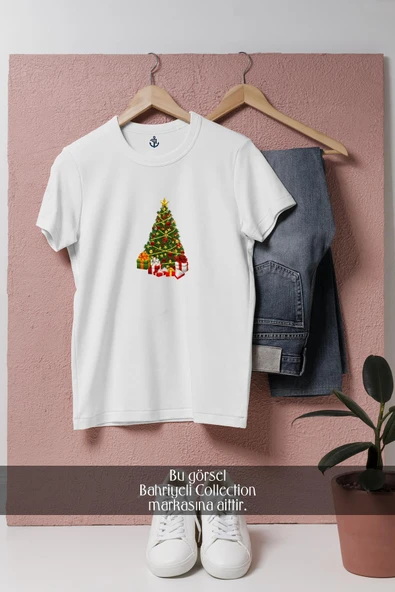 Oversize Santa Claus Gift Christmas  Tasarımlı Unisex T-Shirt ürün görseli 1