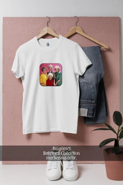 Oversize Golden Girls Tv Icon Set  Tasarımlı Unisex T-Shirt ürün görseli 1