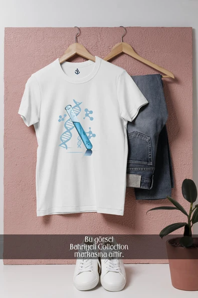 Oversize Kimya Tüpü  Tasarımlı Unisex T-Shirt ürün görseli 1