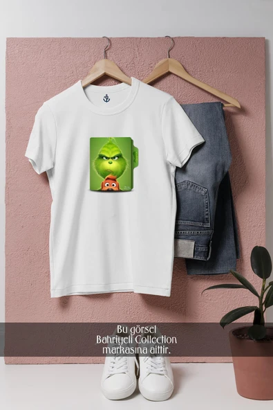 Oversize The Grinch  Tasarımlı Unisex T-Shirt ürün görseli 1