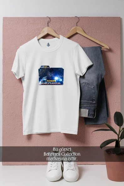 Oversize Thor Ragnarok  Tasarımlı Unisex T-Shirt ürün görseli 1