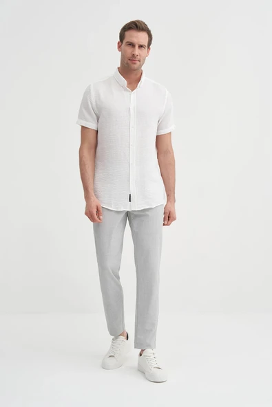 Cazador Slim Fit  Dar Kesim Kısa Kol Gömlek ürün görseli 1
