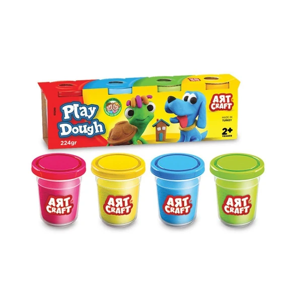 03280 Dede, Art Craft 4'lü Oyun Hamuru 224 gr / +2 yaş ürün görseli 1