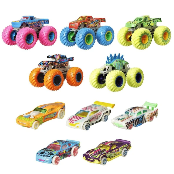HCB57 Monster Trucks Karanlıkta Parlayan Araçlar, Hot Wheels Monster Trucks - Mattel ürün görseli 1