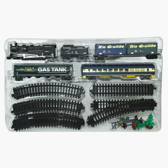 FF-1601C Işıklı ve Sesli 33 Parça Classic Tren ürün görseli 1