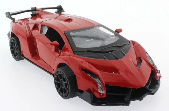 Çek Bırak Kırmızı Metal Spor Araba Sl6607B ürün görseli 1