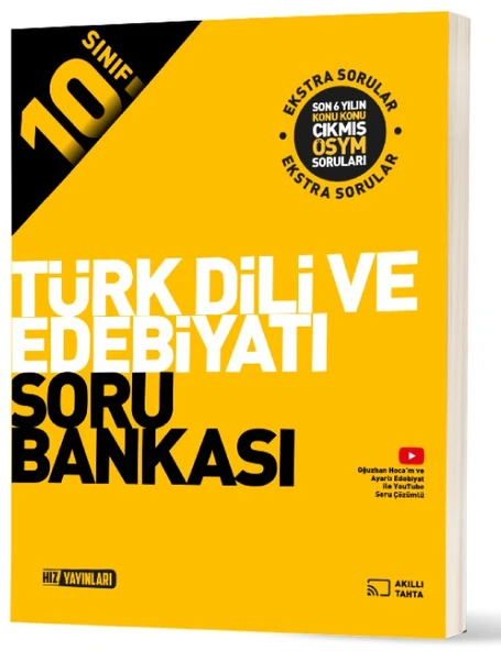 Hız 2026 10. Sınıf Türk Dili Ve Edebiyatı Soru Bankası Güncel Müfredat ürün görseli 1