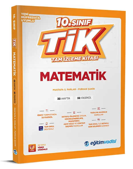 Eğitim Vadisi 2026 10. Sınıf Matematik Tik Tam İzleme Kitabı ürün görseli 1