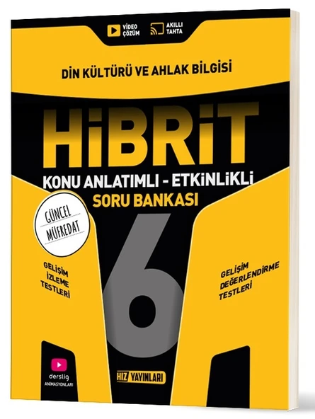 Hız Yayınları 2026 6. Sınıf Din Kültürü Hibrit - Konu Anlatımlı Soru Bankası Yeni Müfredat ürün görseli 1
