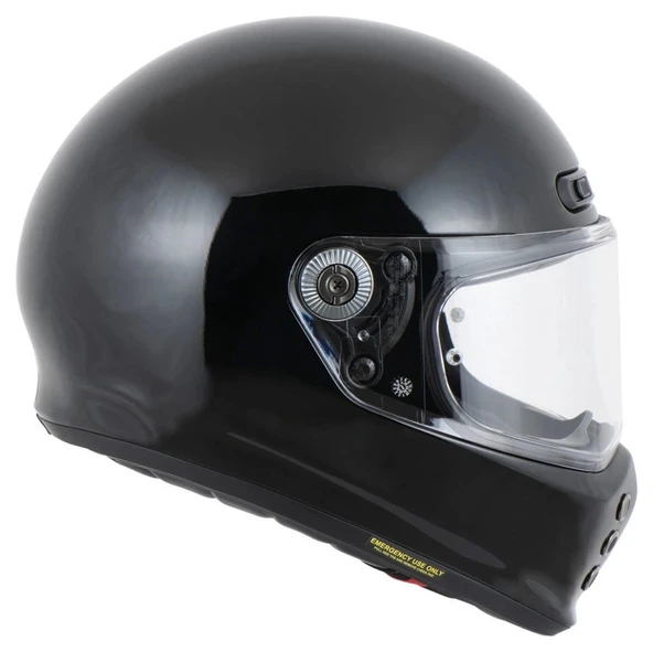 KASK HJC V10 Parlak Siyah - Resim 3