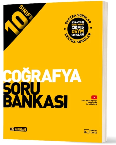 Hız 2026 10. Sınıf Coğrafya Soru Bankası Güncel Müfredat ürün görseli 1