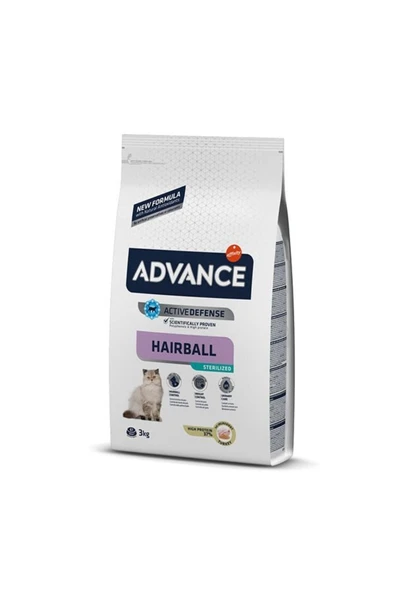 Hairball Tüy Yumağı Önleyen Hindili Kısır Kedi Maması 3 Kg ürün görseli 1
