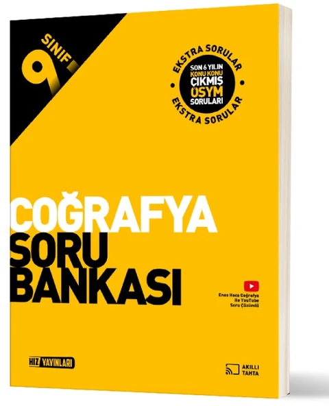 Hız 2026 9. Sınıf Coğrafya Soru Bankası Güncel Müfredat ürün görseli 1
