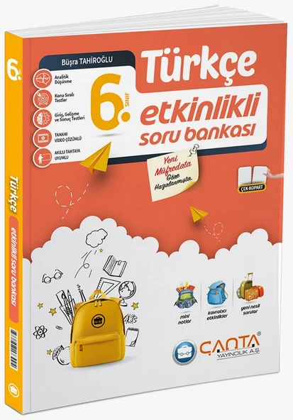 Çanta 2026 6. Sınıf Türkçe Etkinlikli Kazanım Soru Bankası ürün görseli 1