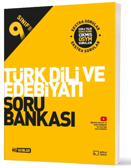 Hız 2026 9. Sınıf Türk Dili Ve Edebiyatı Soru Bankası Güncel Müfredat ürün görseli 1