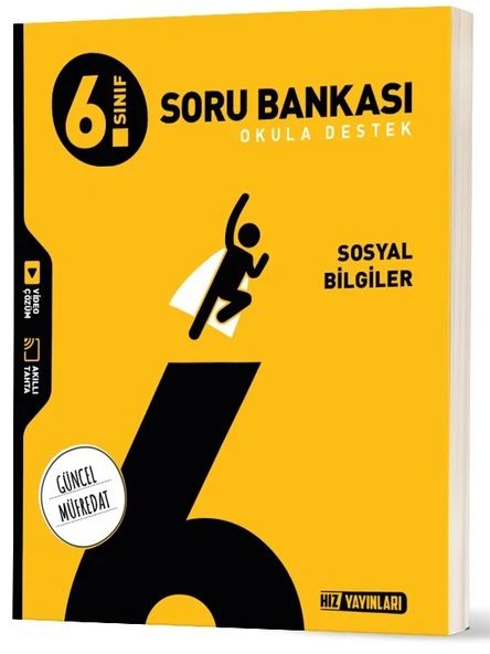Hız Yayınları 2026 6. Sınıf Sosyal Bilgiler Soru Bankası Yeni Müfredat ürün görseli 1