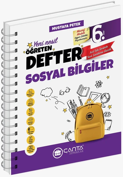 Çanta 2026 6. Sınıf Sosyal Bilgiler Öğreten Defter ürün görseli 1