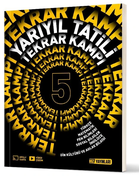 Hız Yayınları 2026 5. Sınıf Yarıyıl Tatili Tekrar Kampı Yeni Müfredat ürün görseli 1
