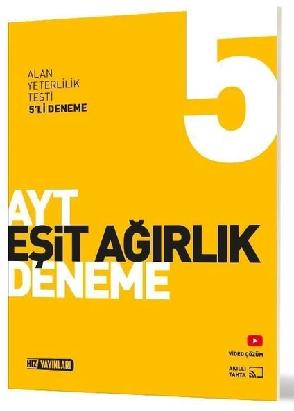 Hız Yayınları 2025 Ayt Eşit Ağırlık 5 Li Deneme ürün görseli 1