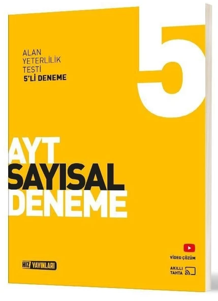 Hız Yayınları 2025 Ayt Sayısal 5 Li Deneme ürün görseli 1