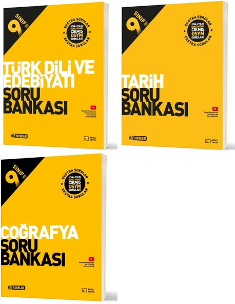 Hız 2026 9. Sınıf Edebiyat + Tarih + Coğrafya Soru Bankası Seti 3 Kitap ürün görseli 1