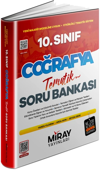 Miray 2026 10. Sınıf Coğrafya Konu Özetli Tematik Soru Bankası Güncel ürün görseli 1