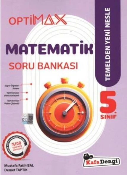 Kafadengi 2026 5. Sınıf Matematik Optimax Soru Bankası ürün görseli 1