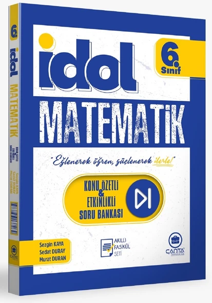 Çanta 2026 6. Sınıf İdol Matematik Konu Özetli Etkinlikli Soru Bankası 4 Fasikül ürün görseli 1
