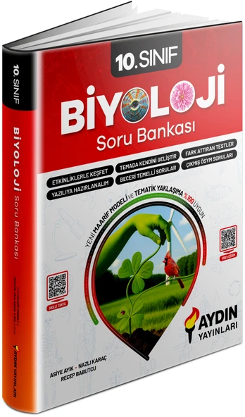 Aydın 2026 10. Sınıf Biyoloji Soru Bankası ürün görseli 1