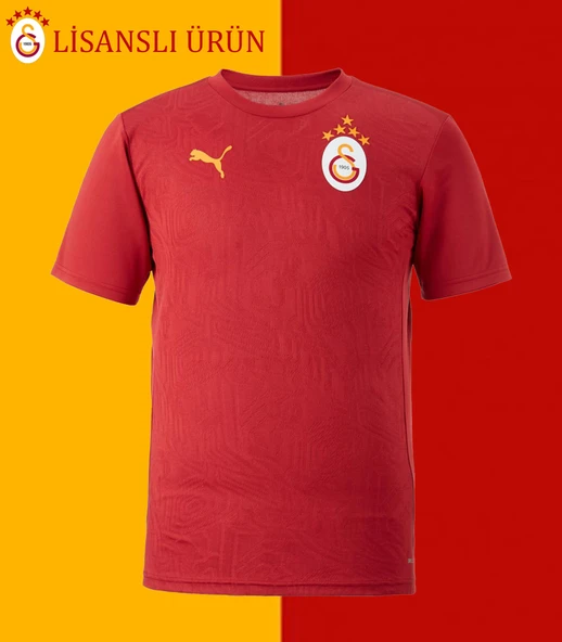 Galatasaray Lisanslı Kırmızı  A Takım 5 Yıldız Antrenman T-Shirt ürün görseli 1