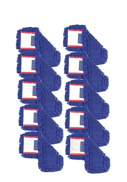 Omniclean UCTM N0037 Zincir Orlon Nemli Mop Yedeği 50 cm Mavi 10 Adet ürün görseli 1
