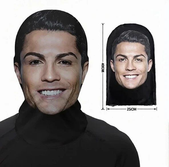 Cristiano Ronaldo 3 Boyutlu Nefes Alabilen Ünlü Maskesi ürün görseli 1