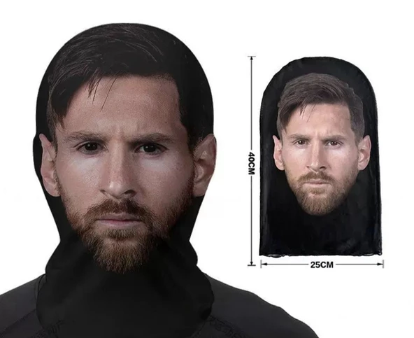 Lionel Messi 3 Boyutlu Nefes Alabilen Ünlü Maskesi ürün görseli 1
