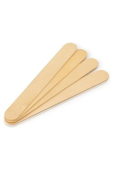 CALYON Ahşap Ağda Spatulası 100 Ad 100 Yüz Spatulası As255 Zenağda100lü ürün görseli 1