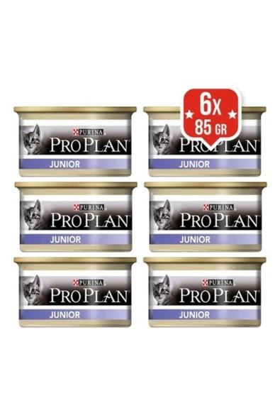 Pro Plan Junior Konserve Kedi Maması Tavuklu 85 G 6 Adet ürün görseli 1