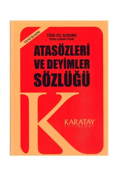 Karatay Yayınları Karatay Atasözleri Ve Değimleri Plastik Kapak ürün görseli 1
