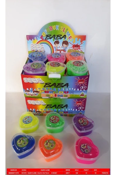 Baba Evi Kalpli Hazır Slime 6 Adet Hsx ürün görseli 1